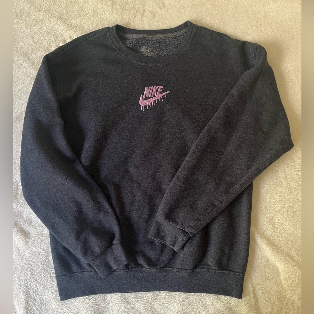 Gray Pullover with Nike Logo
